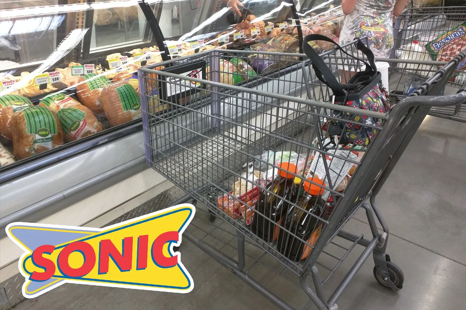 drive thru shopping cart